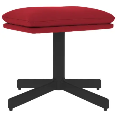 vidaXL Stolček za noge vinsko rdeč 60x60x36 cm žamet