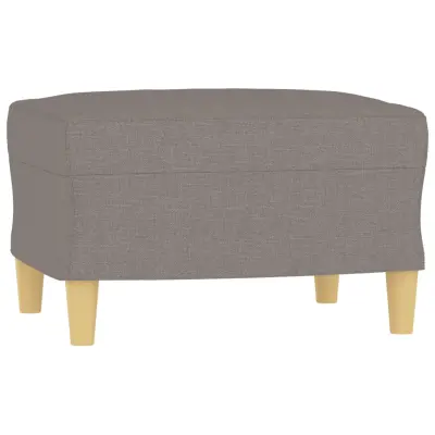 vidaXL Stolček za noge taupe 60x50x41 cm blago