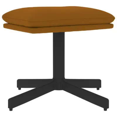 vidaXL Stolček za noge rjav 60x60x36 cm žamet