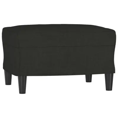 vidaXL Stolček za noge črn 60x50x41 cm blago