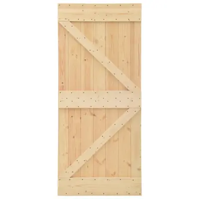 vidaXL Vrata 80x210 cm trdna borovina