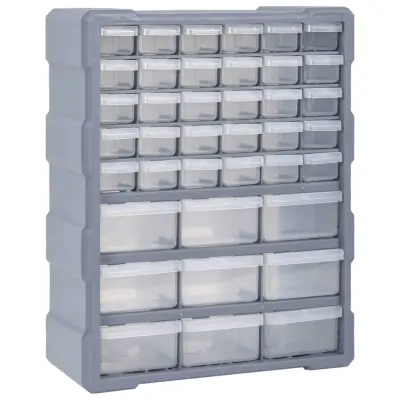 vidaXL Organizator z 39 predali 38x16x47 cm