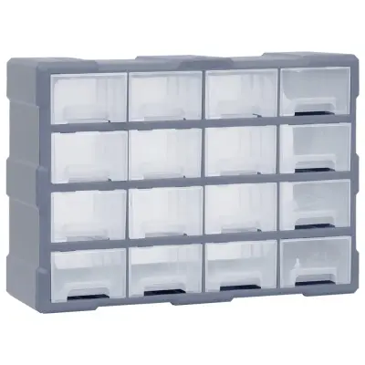 vidaXL Organizator s 16 predali 52x16x37 cm