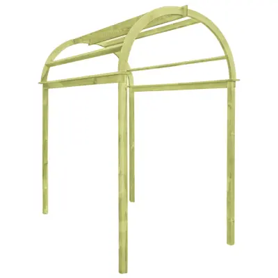 vidaXL Mrežast vrtni obok 125x150x235 cm impregnirana borovina