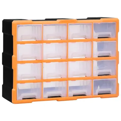 vidaXL Organizator s 16 predali 52x16x37 cm