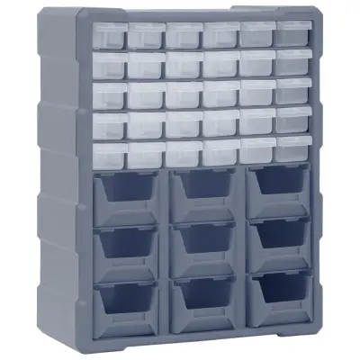 vidaXL Organizator z 39 predali 38x16x47 cm