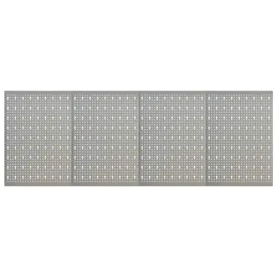 vidaXL Stenske plošče za obešanje orodja 4 kosi 40x58 cm jeklo