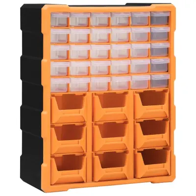 vidaXL Organizator z 39 predali 38x16x47 cm