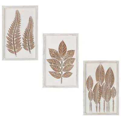 vidaXL Ročno izrezljani stenski paneli 3 kosi MDF 40x60x1,5 cm