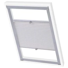 vidaXL Plise senčilo za okno bele barve M08/308