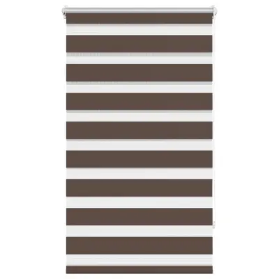 Črtasti Zebra Rolo / Senčilo velikost 70 x 120 cm Kavna barva