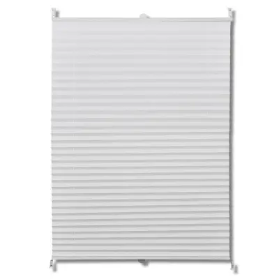 Plise Harmonika Zavese velikost 40 x 125 cm Bele barve