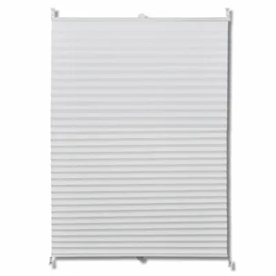 Plise Harmonika Zavese velikost 40 x 100 cm Bele barve