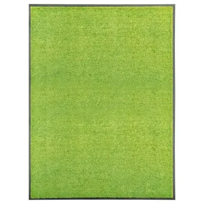 vidaXL Pralni predpražnik zelen 90x120 cm