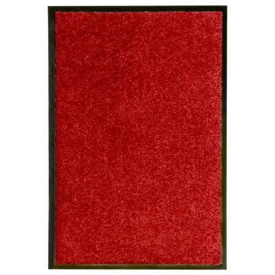 vidaXL Pralni predpražnik rdeč 40x60 cm