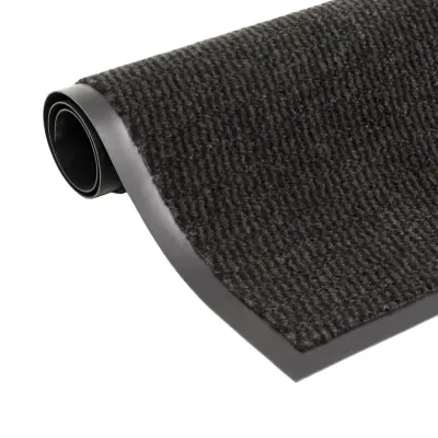 vidaXL Protiprašni predpražnik pravokotni taftani 60x90 cm črn
