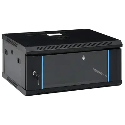 vidaXL Stenska omrežna omarica 4U 19" IP20 600x450x285 mm