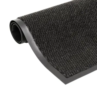 vidaXL Protiprašni predpražnik pravokotni taftani 80x120 cm črn