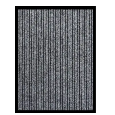 vidaXL Predpražnik črtast siv 60x80 cm
