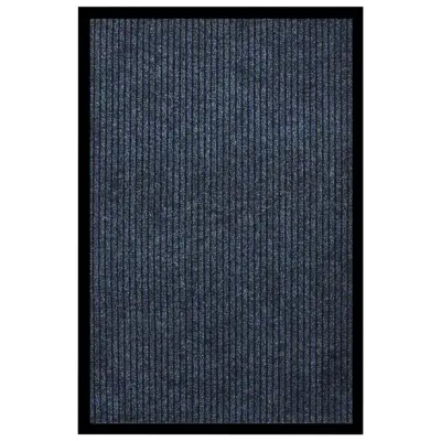 vidaXL Predpražnik črtast moder 80x120 cm