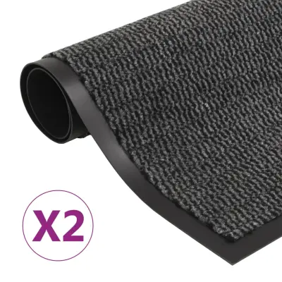 vidaXL Protiprašni predpražniki 2 x pravokotni taftani 40x60 cm