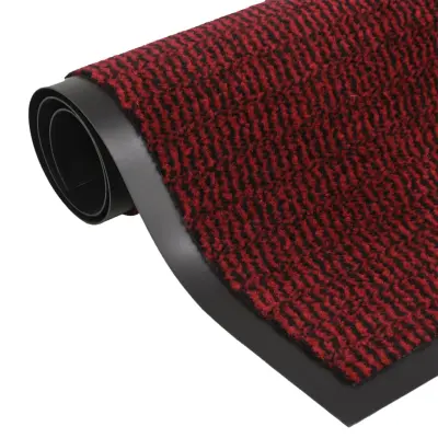vidaXL Predpražnik taftani 60x180 cm rdeč