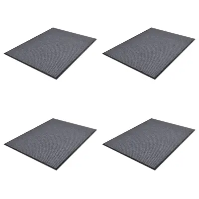 vidaXL PVC Predpražniki 4 kosi sivi 90x60 cm
