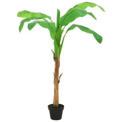 vidaXL Umetni bananovec v loncu 180 cm zelen