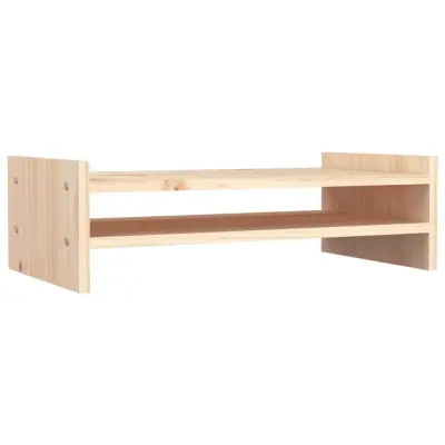vidaXL Stojalo za zaslon 50x27x15 cm trdna borovina