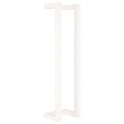 vidaXL Stojalo za brisače belo 23x18x90 cm trdna borovina