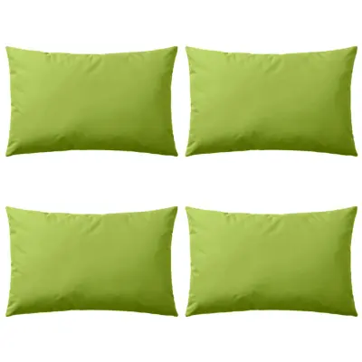 vidaXL Zunanje blazine 4 kosi 60x40 cm jabolčno zelene