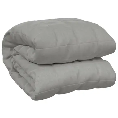 vidaXL Obtežena odeja siva 220x230 cm 11 kg blago