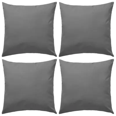 vidaXL Zunanje blazine 4 kosi 45x45 cm sive
