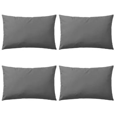 vidaXL Zunanje blazine 4 kosi 60x40 cm sive