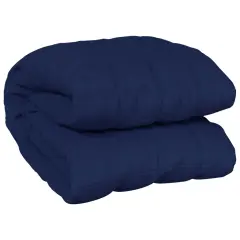vidaXL Obtežena odeja modra 235x290 cm 15 kg blago