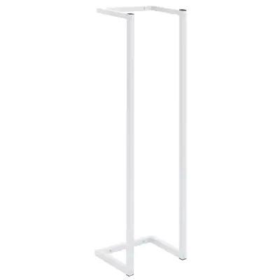 vidaXL Stojalo za brisače belo 25x20x95 cm jeklo