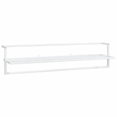 vidaXL Držalo za brisače belo 95x25x22 cm železo