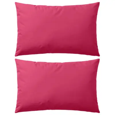 vidaXL Zunanje blazine 2 kosa 60x40 cm roza