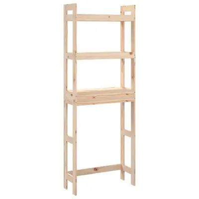 vidaXL Stojalo za kopalnico 63x26x171 cm trdna borovina
