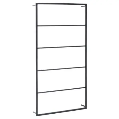 vidaXL Stojalo za brisače črno 60x10x116 cm jeklo