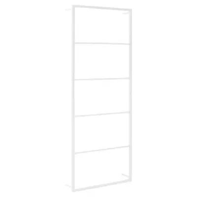 vidaXL Stojalo za brisače belo 45x10x115 cm jeklo