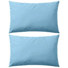 vidaXL Zunanje blazine 2 kosa 60x40 cm svetlo modre