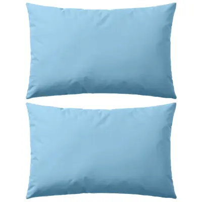 vidaXL Zunanje blazine 2 kosa 60x40 cm svetlo modre