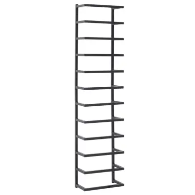 vidaXL Stojalo za brisače črno 24x12x96 cm jeklo