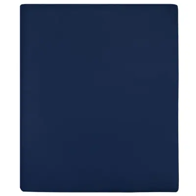vidaXL Napenjalna rjuha 2 kosa mornarsko modra 160x200 cm bombaž