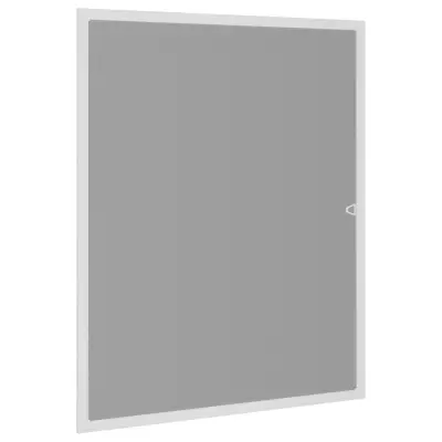 vidaXL Komarnik za okna bel 80x100 cm