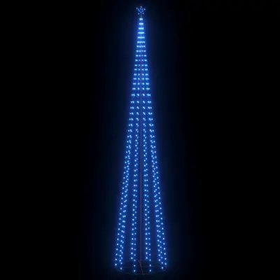 vidaXL Novoletna jelka iz 752 modrih LED lučk 160x500 cm