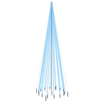 vidaXL Božično drevo s konico 1134 modrih LED lučk 800 cm