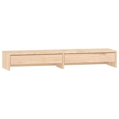 vidaXL Stojalo za zaslon 100x27x15 cm trdna borovina