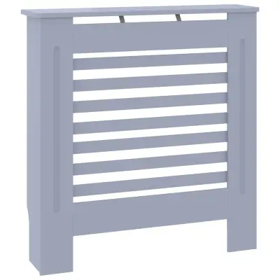 vidaXL Pokrov za radiator siv MDF 78 cm
